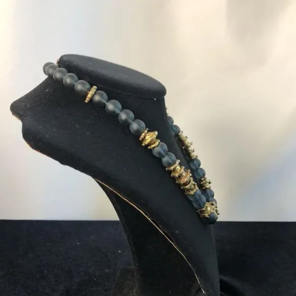 Antioch Sterling Vermeil Etruscan Style Necklace - Picture 2 of 5